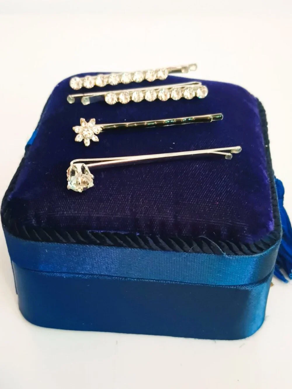 Rhinestone Hair Bobby Pins 4 Pcs Hair Accessories